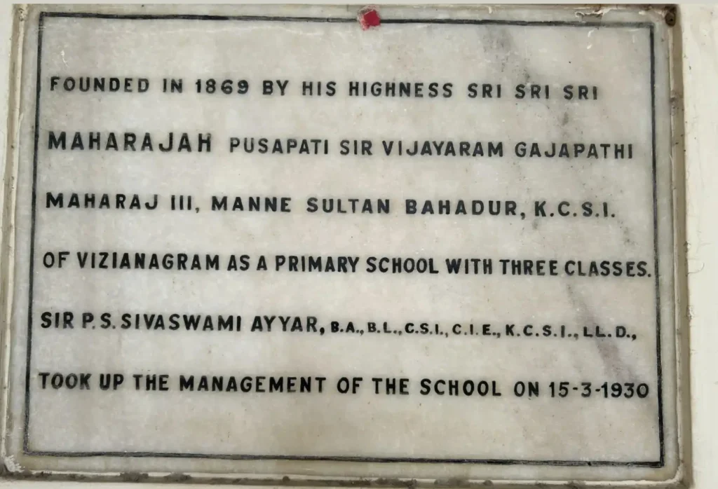 The Vizianagaram Maharaja’s Hindu Girls’ School